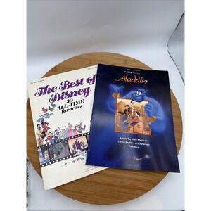 Lot 2‎ Best of Disney - 30 All Time Favorites -( 1985 PB ) & Aladdin Sheet Music